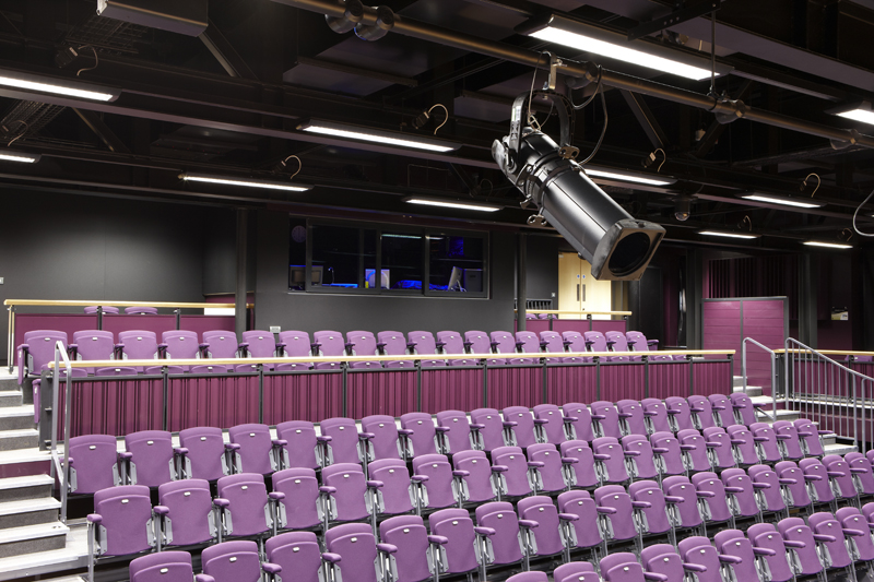Hayesfield School
At Hayesfield School a range of RPG products were manufactured and installed by Acoustic GRG Products Ltd.
In the performance hall the RPG range used included: RPG QRD734, Flutterfree T and RPG Soundtrac. AGRG Hayesfield 18May11 26.jpg
