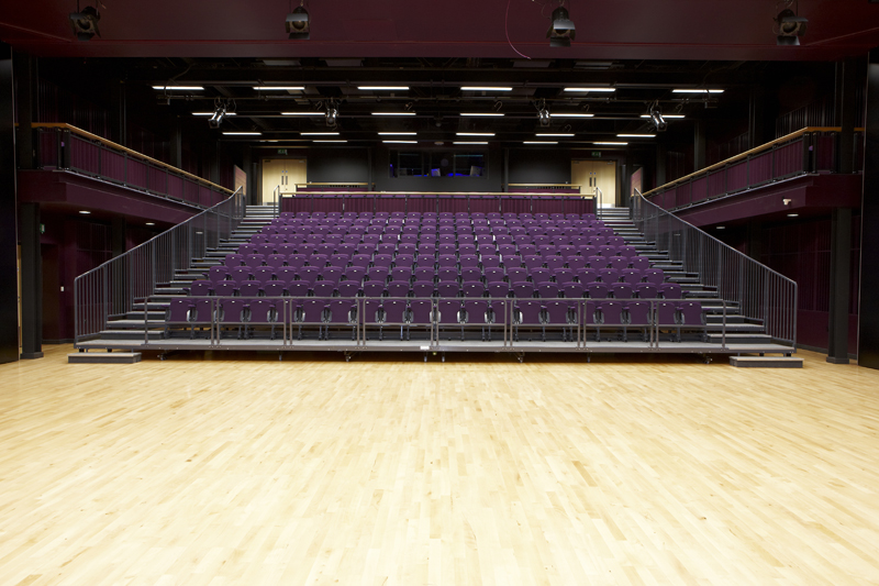 Hayesfield School
At Hayesfield School a range of RPG products were manufactured and installed by Acoustic GRG Products Ltd.
In the performance hall the RPG range used included: RPG QRD734, Flutterfree T and RPG Soundtrac. AGRG Hayesfield 18May11 42.jpg