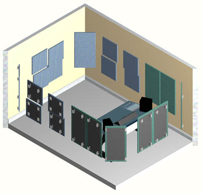 acoustic panel room kit 1