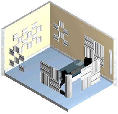 melamine foam room kit